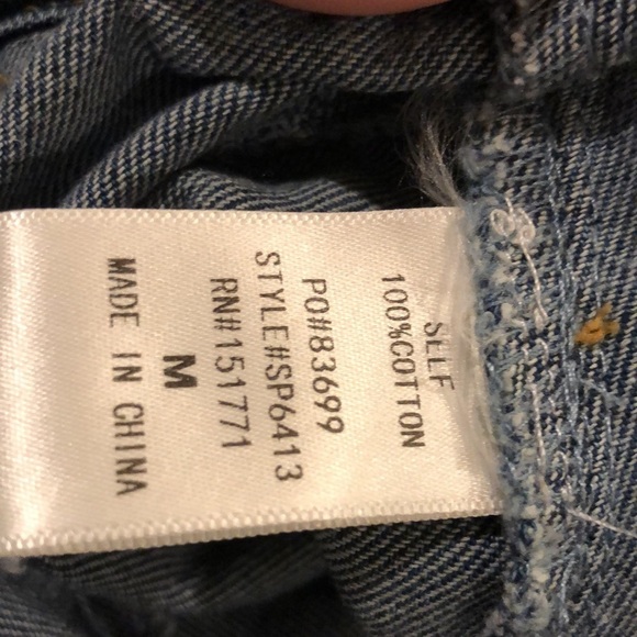 Le Lis Kesha High Waisted Denim Shorts M - Picture 8 of 8